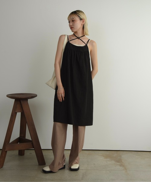 Amiur（エミレ）の「cross midi cami ops / クロスミディキャミ