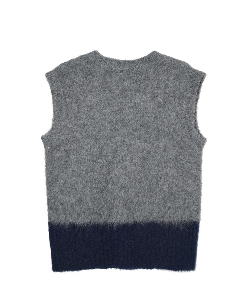 MILKFED.（ミルクフェド）の「SHAGGY KNIT VEST（ベスト・レディース・グレー/ブルー/ライトパープル・ONE SIZE）」の5枚目の写真