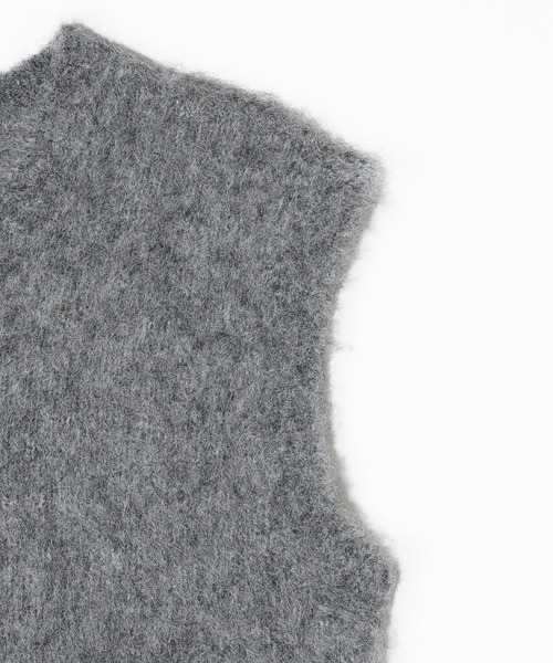 MILKFED.（ミルクフェド）の「SHAGGY KNIT VEST（ベスト・レディース・グレー/ブルー/ライトパープル・ONE SIZE）」の7枚目の写真