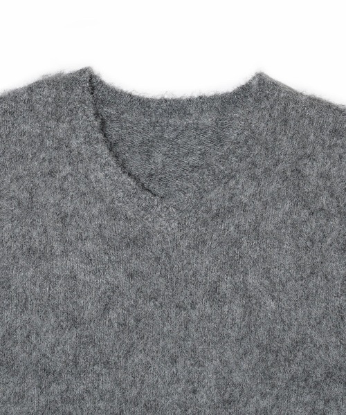 MILKFED.（ミルクフェド）の「SHAGGY KNIT VEST（ベスト・レディース・グレー/ブルー/ライトパープル・ONE SIZE）」の6枚目の写真