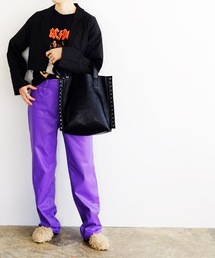 Magine（マージン）の「cheek チーク:rivet 2way tote/リベット2way トートバッグ（トートバッグ）」