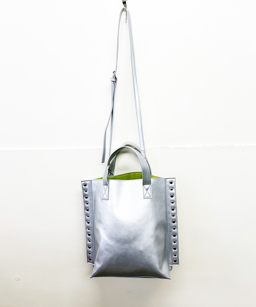 Magine(マージン)の「cheek チーク:rivet 2way tote/リベット2way トートバッグ(トートバッグ・レディース・パープル/シルバー/イエロー/ブラック・FREE)」の22枚目の写真