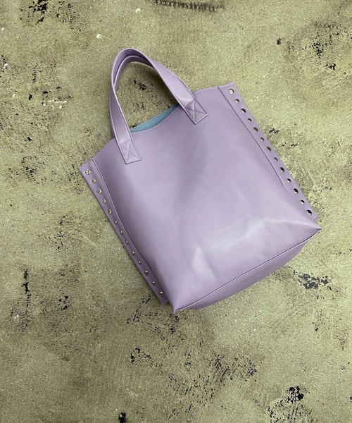 Magine(マージン)の「cheek チーク:rivet 2way tote/リベット2way トートバッグ(トートバッグ・レディース・パープル/シルバー/イエロー/ブラック・FREE)」の17枚目の写真