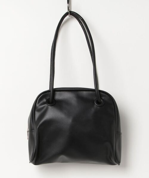 HIKA（ヒカ）の「【HIKA】フェイクレザーダブルハンドルスクエアBAG（ボストンバッグ・レディース・ブラウン/ブラック・FREE）」の8枚目の写真