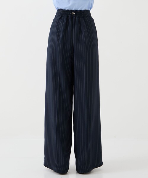 CITY TOKYO（シティトウキョウ）の「＜手洗い可能＞＜接触冷感＞ダブルクロスワイドパンツ（スラックス・レディース・ダークグレー/ネイビー/ライトグレー/ブラック・1/2）」の8枚目の写真