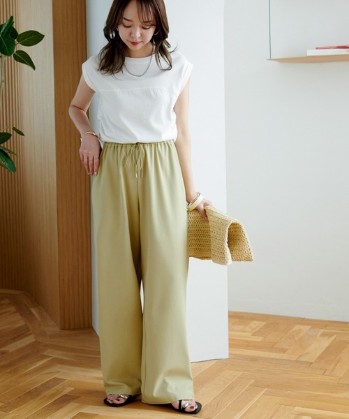 新色追加/7サイズ展開》とろみイージーパンツ【ユニセックス