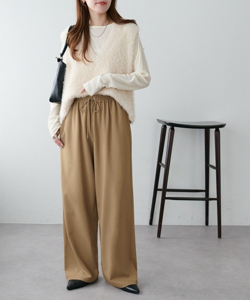 新色追加/7サイズ展開》とろみイージーパンツ【ユニセックス】（その他