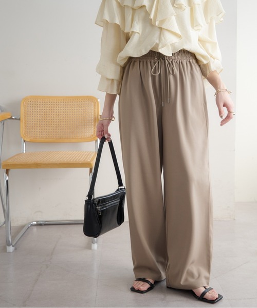 新色追加/7サイズ展開》とろみイージーパンツ【ユニセックス】（その他