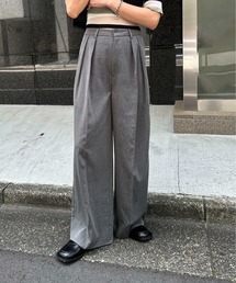 feepur | ダブルタックワイドパンツ(スラックス)