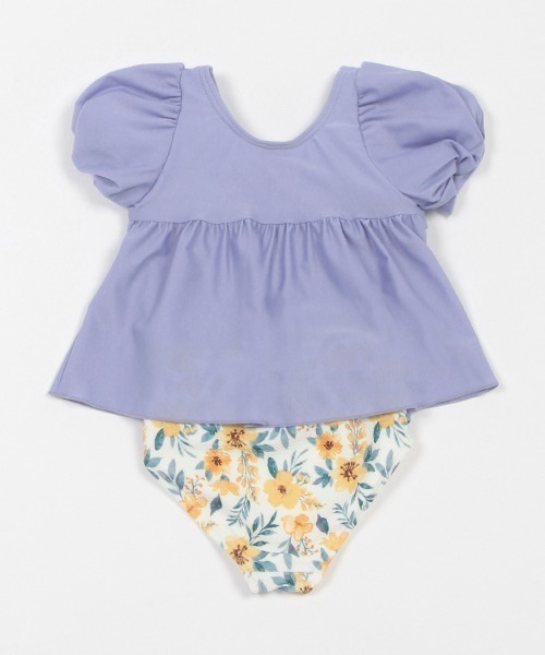 petit main（プティマイン）の「【SWIM】パフスリーブタンキニ（水着・キッズ・ピンク/ライトピンク/アイボリー/ライトブルー・80ｃｍ/90cm/130cm/120cm/110cm/100cm）」の9枚目の写真