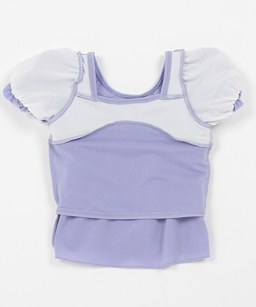 petit main（プティマイン）の「【SWIM】パフスリーブタンキニ（水着・キッズ・ピンク/ライトピンク/アイボリー/ライトブルー・80ｃｍ/90cm/130cm/120cm/110cm/100cm）」の14枚目の写真