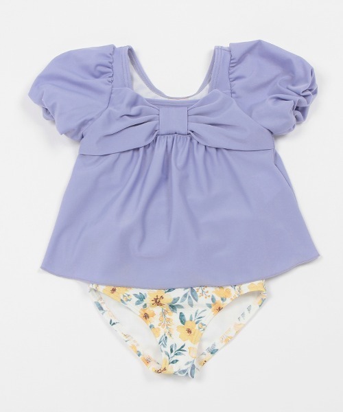 petit main（プティマイン）の「【SWIM】パフスリーブタンキニ（水着・キッズ・ピンク/ライトピンク/アイボリー/ライトブルー・80ｃｍ/90cm/130cm/120cm/110cm/100cm）」の18枚目の写真