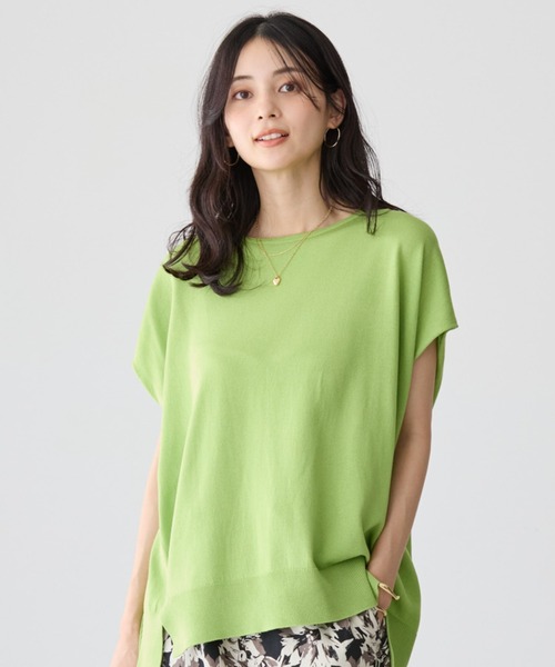 B448-72 ANNA MOLINARI フレンチスリーブ ニット 38 B448-72 ANNA MOLINARI フレンチスリーブ ニット 38（セール