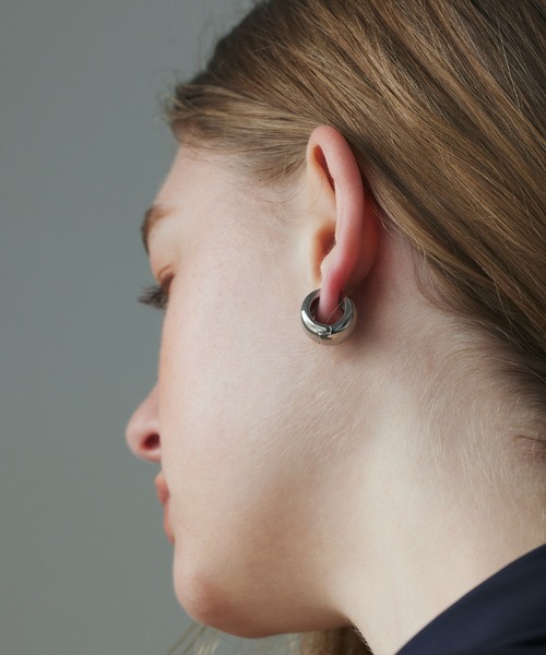 CENE(セネ)の「【CENE】セネ/ラウンドクリップイヤリング(イヤリング・レディース・シルバー/ゴールド・FREE)」の2枚目の写真