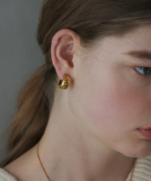 CENE(セネ)の「【CENE】セネ/ラウンドクリップイヤリング(イヤリング・レディース・シルバー/ゴールド・FREE)」の3枚目の写真