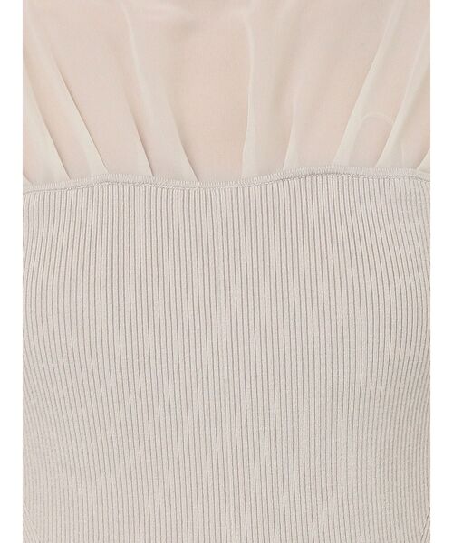 LAGUNAMOON(ラグナムーン)の「シフォンプリーツニットドッキングワンピース(ワンピース・レディース・ベージュ/チャコールグレー・MEDIUM/SMALL)」の18枚目の写真