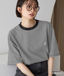 KANGOL/カンゴール 別注 ロゴ ワンポイント刺繍オーバーサイズ半袖Tシャツ