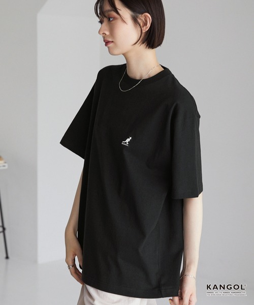 KANGOL/カンゴール 別注 ロゴ ワンポイント刺繍オーバーサイズ半袖T