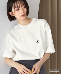 KANGOL（カンゴール）の「KANGOL カンゴール 別注 ロゴ ワンポイント刺繍オーバーサイズ半袖Tシャツ（Tシャツ/カットソー）」