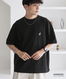 KANGOL（カンゴール）の「KANGOL/カンゴール 別注 ロゴ ワンポイント刺繍オーバーサイズ半袖Tシャツ（Tシャツ/カットソー）」