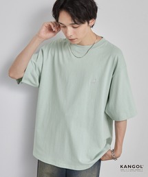 KANGOL（カンゴール）の「KANGOL カンゴール 別注 ロゴ ワンポイント刺繍オーバーサイズ半袖Tシャツ（Tシャツ/カットソー）」