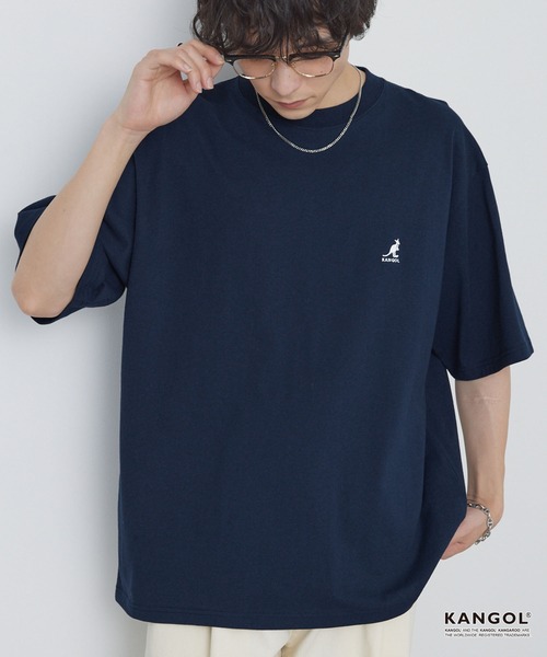 KANGOL/カンゴール 別注 ロゴ ワンポイント刺繍オーバーサイズ半袖T