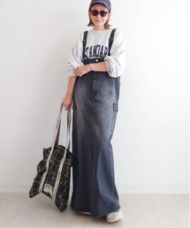 notch. | 【 notch.by yui 】カーゴデニムジャンパースカート(ジャンパースカート)