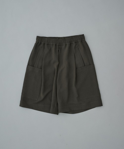 PUBLIC TOKYO（パブリックトウキョウ）の「ハイコンフォートマルチカーゴショーツ（カーゴパンツ・メンズ・カーキ/ダークグレー・1/2）」の11枚目の写真
