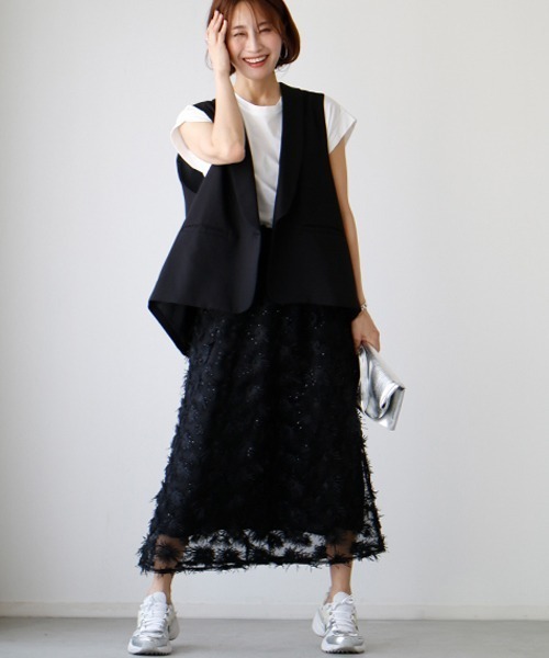 【イデアルーチェ】♡ ELLE ♡ カットソー♡ブラック♡新品未使用♡ L'ANGELIQUE(ランジェリーク)｜シダーデ ワイヤーノンパテッド