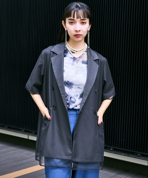 HARE チュールドッキングコート HARE(ハレ) | ⠀ 【NEW ARRIVAL】 __ ⁡ チュールドッキング