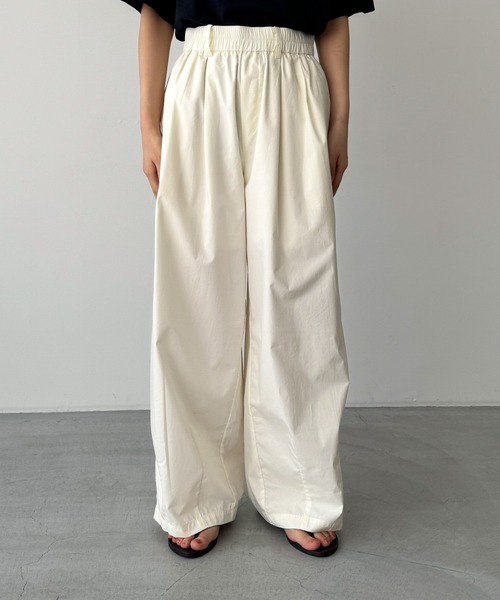 CANAL JEAN(キャナルジーン)の「El mar コットンギャザーワイドパンツ(その他パンツ・レディース・ブラック/ベージュ/カーキ・ONE SIZE)」の14枚目の写真