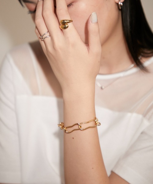 Aunt Marie's(アントマリーズ)の「オーバルチェーンブレスレット(ブレスレット・レディース・ゴールド/シルバー・FREE)」の2枚目の写真