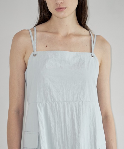 Formeque（フォルミーク）の「【Formeque】ナイロンキャミワンピース（ワンピース・レディース・ブラック/ライトグレー・FREE）」の13枚目の写真