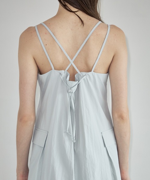 Formeque（フォルミーク）の「【Formeque】ナイロンキャミワンピース（ワンピース・レディース・ブラック/ライトグレー・FREE）」の14枚目の写真