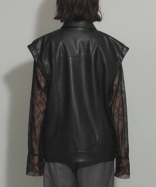 Ray BEAMS(レイビームス)の「フェイクレザー フライト ベスト(ベスト・レディース・ブラック・ONE SIZE)」の15枚目の写真