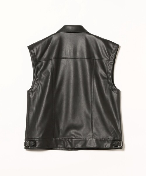 Ray BEAMS(レイビームス)の「フェイクレザー フライト ベスト(ベスト・レディース・ブラック・ONE SIZE)」の22枚目の写真