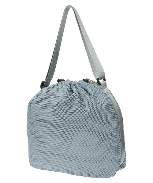 Green　Parks（グリーンパークス）の「・Cu-shut　メッシュドローストリングショルダー（ショルダーバッグ・レディース・アイボリー/ブラック/グレー・FREE）」の12枚目の写真