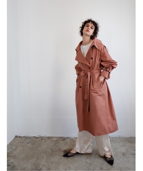 Katrin TOKYO(カトリーントーキョー)の「satin wide slacks(スラックス・レディース・アイボリー/オリーブ/ブルー系その他/ラベンダー・S/M/L/XS)」の13枚目の写真