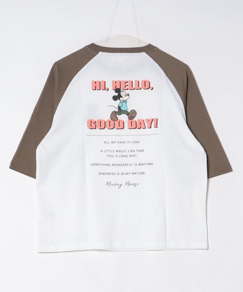 セール】【Disney/ディズニー】ミッキーマウス アートワーク 七分袖 T