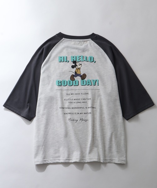 セール】【Disney/ディズニー】ミッキーマウス アートワーク 七分袖 T