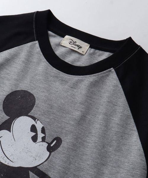 Disney（ディズニー）の「【Disney/ディズニー】ミッキーマウス アートワーク 七分袖 Tシャツ（Tシャツ/カットソー・レディース・杢グレー/ホワイト系2/ホワイト系1/ライトグレー・L/M）」の18枚目の写真