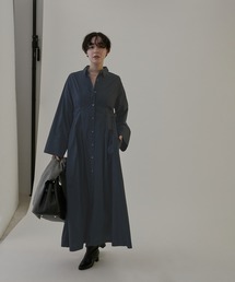 [着丈が選べる3サイズ展開]【ZOZOTOWN限定】スリットスリーブシャツワンピース