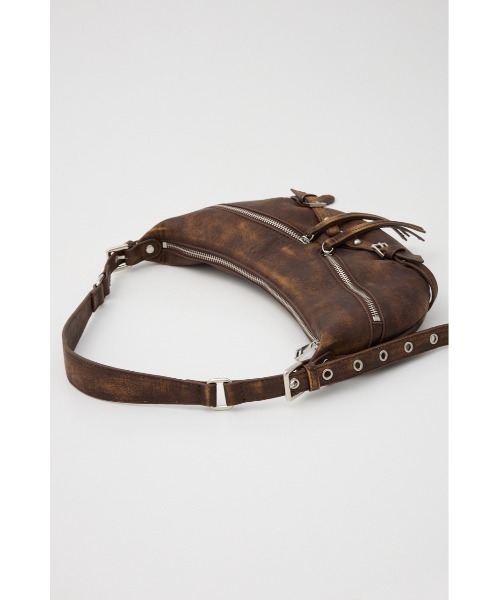 SLY（スライ）の「VINTAGE F/LEATHER BAG ヴィンテージ フェイク レザー バッグ（ショルダーバッグ・レディース・ブラウン/ブラック/アイボリー・FREE）」の12枚目の写真