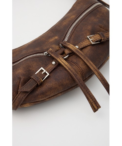 SLY（スライ）の「VINTAGE F/LEATHER BAG ヴィンテージ フェイク レザー バッグ（ショルダーバッグ・レディース・ブラウン/ブラック/アイボリー・FREE）」の11枚目の写真