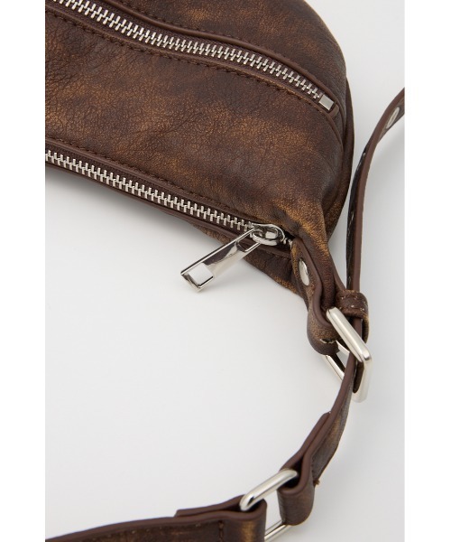 SLY（スライ）の「VINTAGE F/LEATHER BAG ヴィンテージ フェイク レザー バッグ（ショルダーバッグ・レディース・ブラウン/ブラック/アイボリー・FREE）」の10枚目の写真