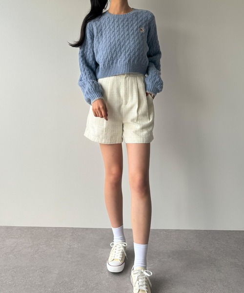 JUNOAH（ジュノア）の「【ロング／ショート丈選べる】ラメツイードパンツ[高身長サイズMT/低身長サイズS有り]（その他パンツ・レディース・ブラック系その他/アイボリー/ブラック系その他2/ブラック系その他3/ホワイト系その他/ブラック系その他4・MT/XL-Long/S-Long/L-Long/M-Long/S-Short/XL-Short/L-Short/M-Short）」の18枚目の写真