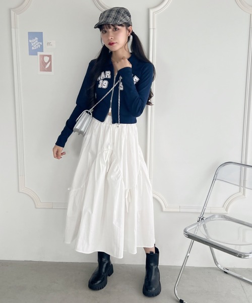 セール】ダブルジップロゴトップス（Tシャツ/カットソー）｜√nuage