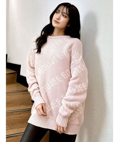 GYDA（ジェイダ）の「BOUJEEニットトップス（ニット/セーター・レディース・オフホワイト/ブラック/ピンク/ベージュ・FREE）」の14枚目の写真