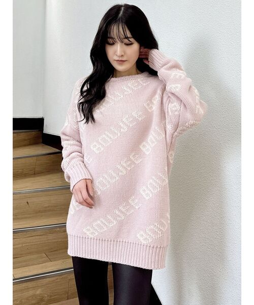 GYDA（ジェイダ）の「BOUJEEニットトップス（ニット/セーター・レディース・オフホワイト/ブラック/ピンク/ベージュ・FREE）」の13枚目の写真