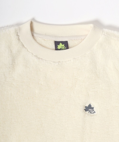 LOGOS（ロゴス）の「LOGOS/ロゴス シープボア ワンポイントロゴ刺繍 スウェットクルーネックトレーナー（スウェット・レディース・スミクロ/アイボリー/モカ・LL/M/L）」の10枚目の写真